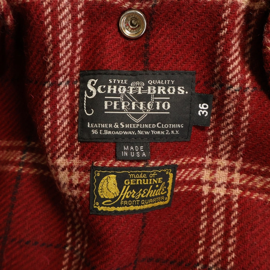 SCHOTT(ショット) スペシャルホースハイドワンスター ダブルライダース レザージャケット ブラック 613SJH