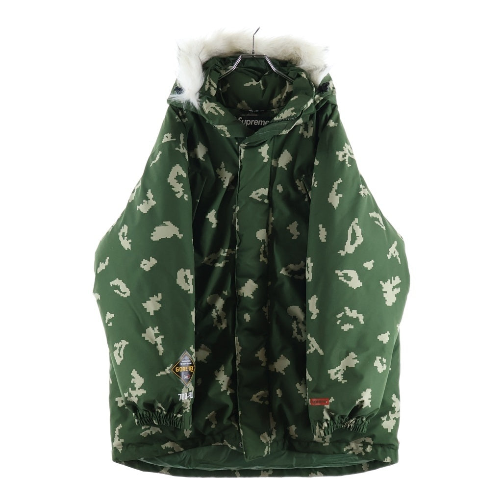SUPREME(シュプリーム) 21AW GORE-TEX 700-Fill Down Parka Olive Russian Camo ゴアテックス 700フィル ダウンパーカ オリーブロシアンカモ 総柄 ダウンジャケット カーキ