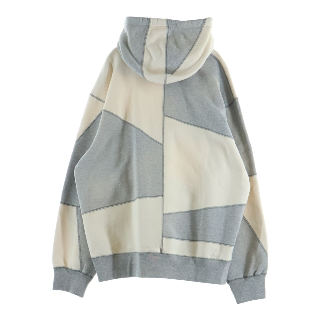SUPREME(シュプリーム) 20AW Pactchwork Hooded Sweatshirt パッチワークフーデッドスウェットシャツ プルオーバーパーカー フーディー ホワイト/グレー