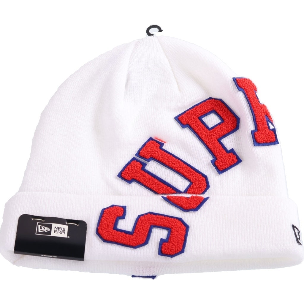 SUPREME(シュプリーム) 20AW ×NEW ERA Big Arc Beanie ニューエラ ビッグアーチビーニー ニット帽 ホワイト/レッド