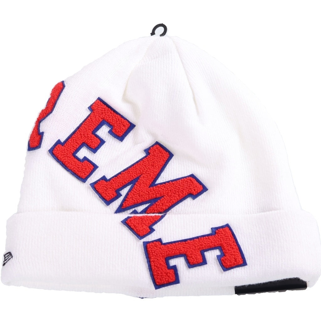 SUPREME(シュプリーム) 20AW ×NEW ERA Big Arc Beanie ニューエラ ビッグアーチビーニー ニット帽 ホワイト/レッド
