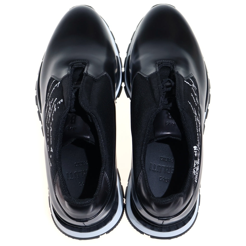 Berluti(ベルルッティ) ファストトラック トリックノカリグラフィ レザー ローカットスニーカー ブラック