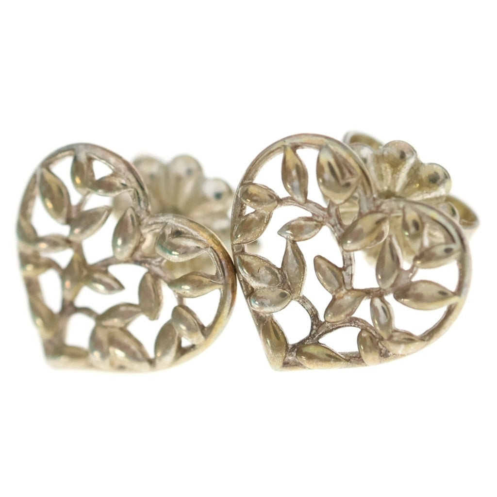 TIFFANY & Co.(ティファニー) Paloma Picasso Olive Leaf Heart Earrings パロマ ピカソ オリーブ リーフ ハート イアリング ピアス シルバー レディース