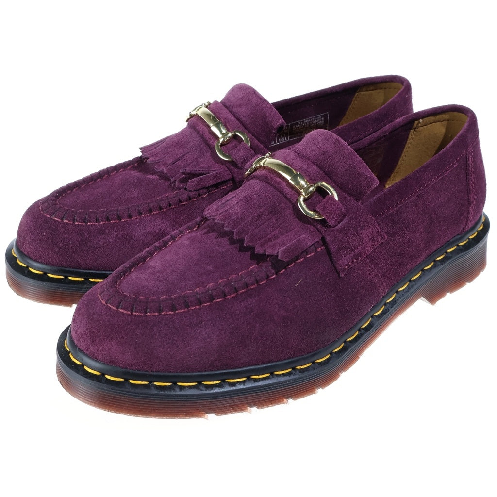 Dr.Martens(ドクターマーチン) ADRIAN SNAFFLE SUEDE LOAFER エイドリアン スナッフルスエード ホースビット ローファー バーガンディ 27425539