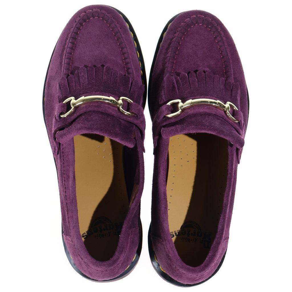 Dr.Martens(ドクターマーチン) ADRIAN SNAFFLE SUEDE LOAFER エイドリアン スナッフルスエード ホースビット ローファー バーガンディ 27425539
