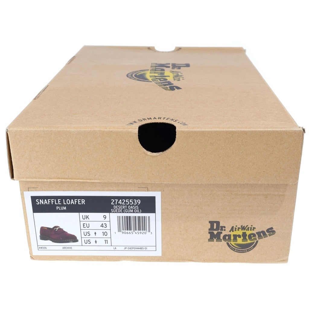 Dr.Martens(ドクターマーチン) ADRIAN SNAFFLE SUEDE LOAFER エイドリアン スナッフルスエード ホースビット ローファー バーガンディ 27425539