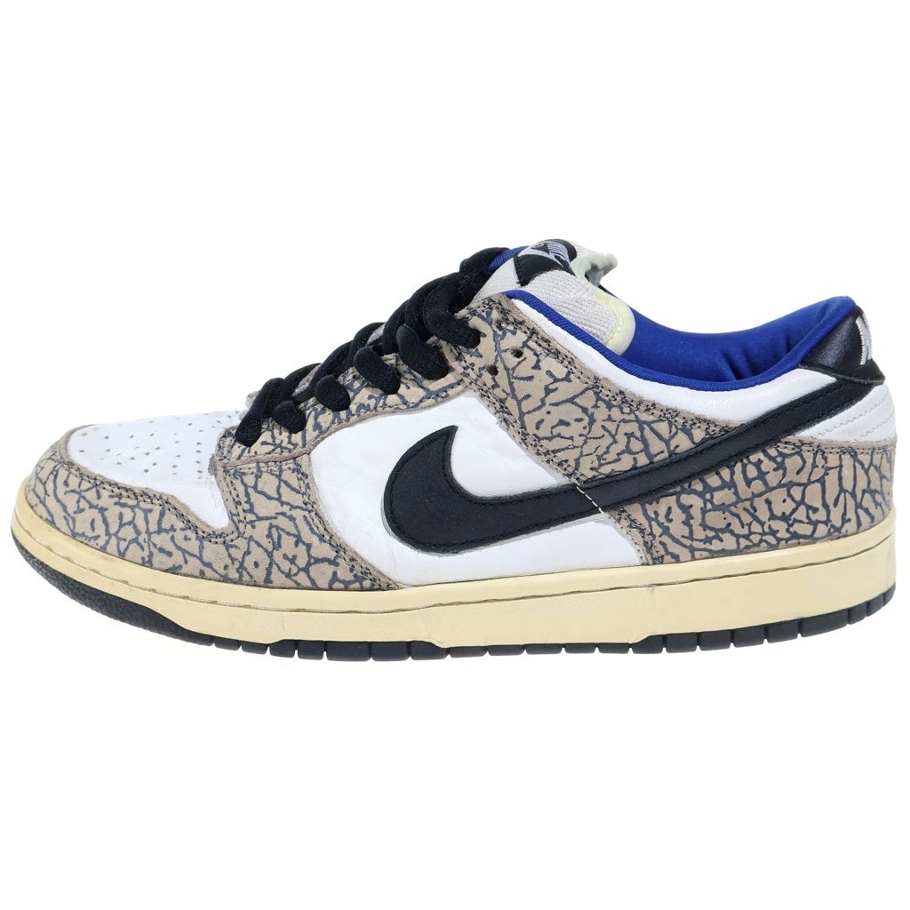 NIKE(ナイキ) 【観賞用】×SUPREME DUNK LOW WHITE CEMENT SAFARI シュプリーム ダンクロー ホワイトセメント サファリ ローカットスニーカー US9.5/27.5cm 304292-001