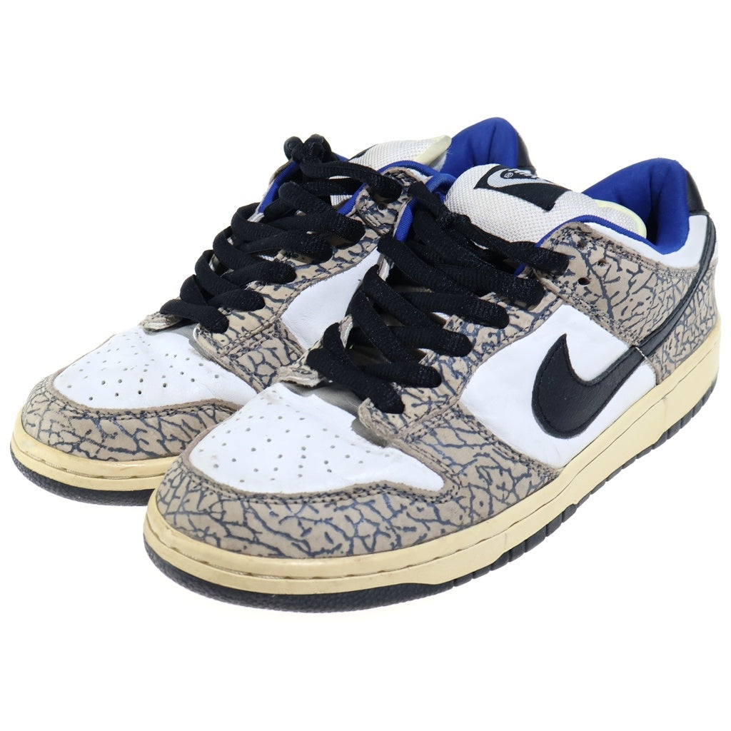 NIKE(ナイキ) 【観賞用】×SUPREME DUNK LOW WHITE CEMENT SAFARI シュプリーム ダンクロー ホワイトセメント サファリ ローカットスニーカー US9.5/27.5cm 304292-001