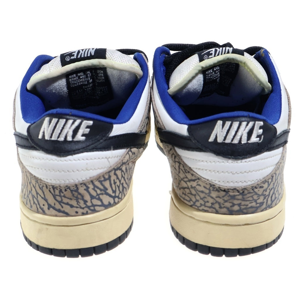 NIKE(ナイキ) 【観賞用】×SUPREME DUNK LOW WHITE CEMENT SAFARI シュプリーム ダンクロー ホワイトセメント サファリ ローカットスニーカー US9.5/27.5cm 304292-001