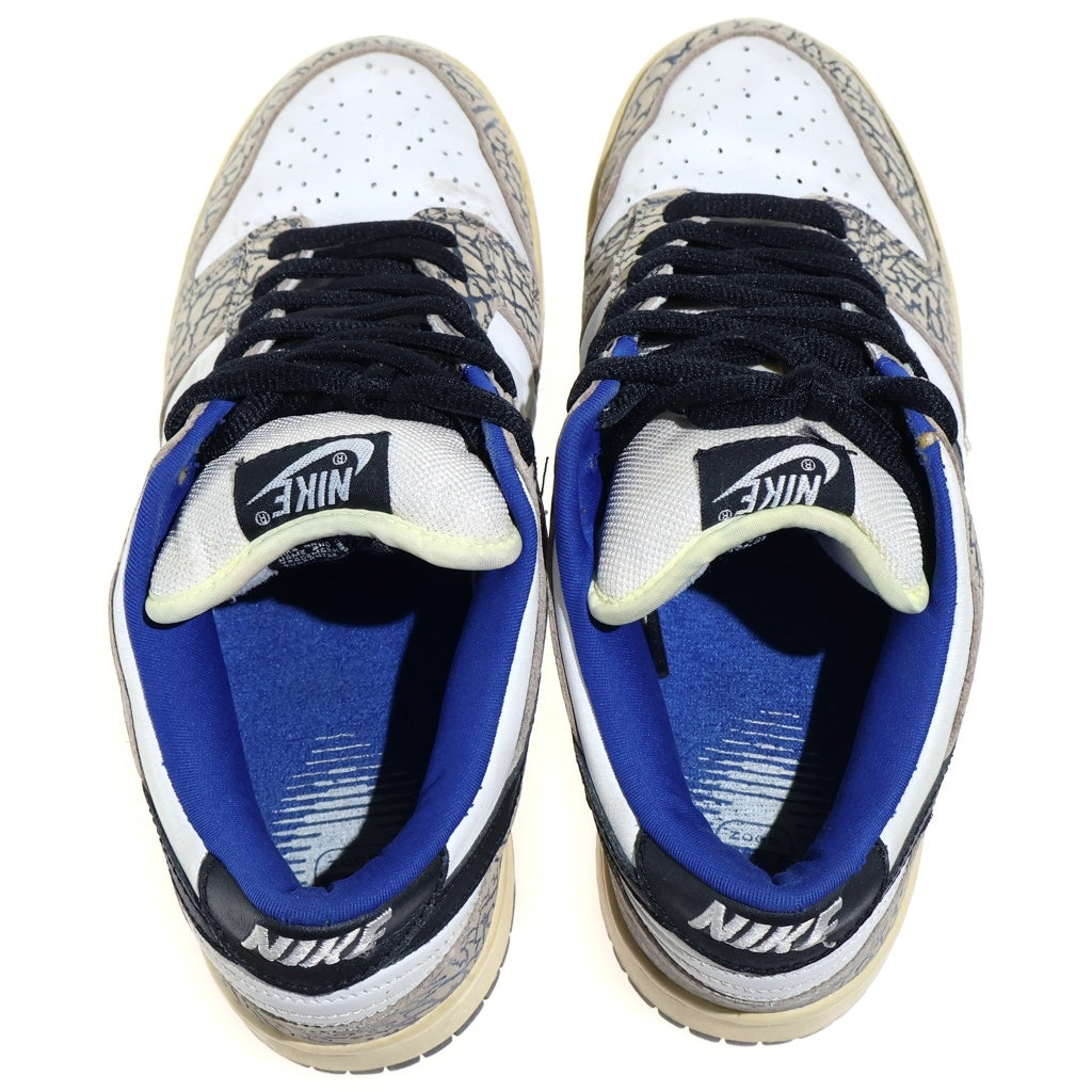 NIKE(ナイキ) 【観賞用】×SUPREME DUNK LOW WHITE CEMENT SAFARI シュプリーム ダンクロー ホワイトセメント サファリ ローカットスニーカー US9.5/27.5cm 304292-001