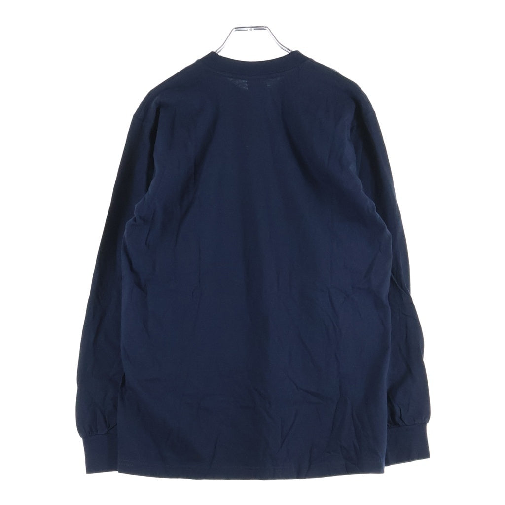 SUPREME(シュプリーム) 20AW Box Logo L/S Tee ボックスロゴ フロントプリント 長袖Tシャツ ネイビー