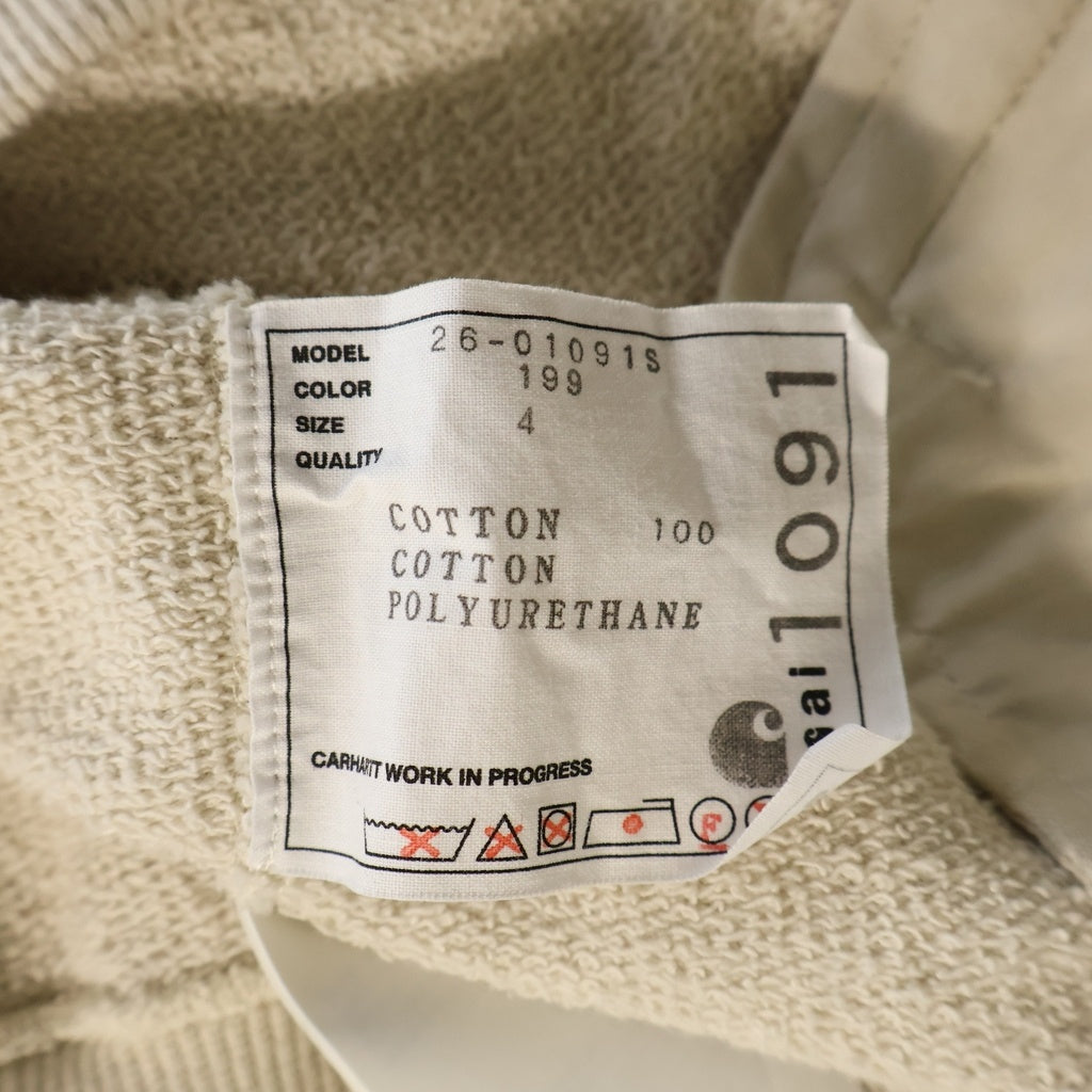 Sacai(サカイ) 26SS ×Carhartt WIP Cotton Jersey Hoodie カーハート コットンジャージーフーディー ジップアップパーカー グレー 26-01091S