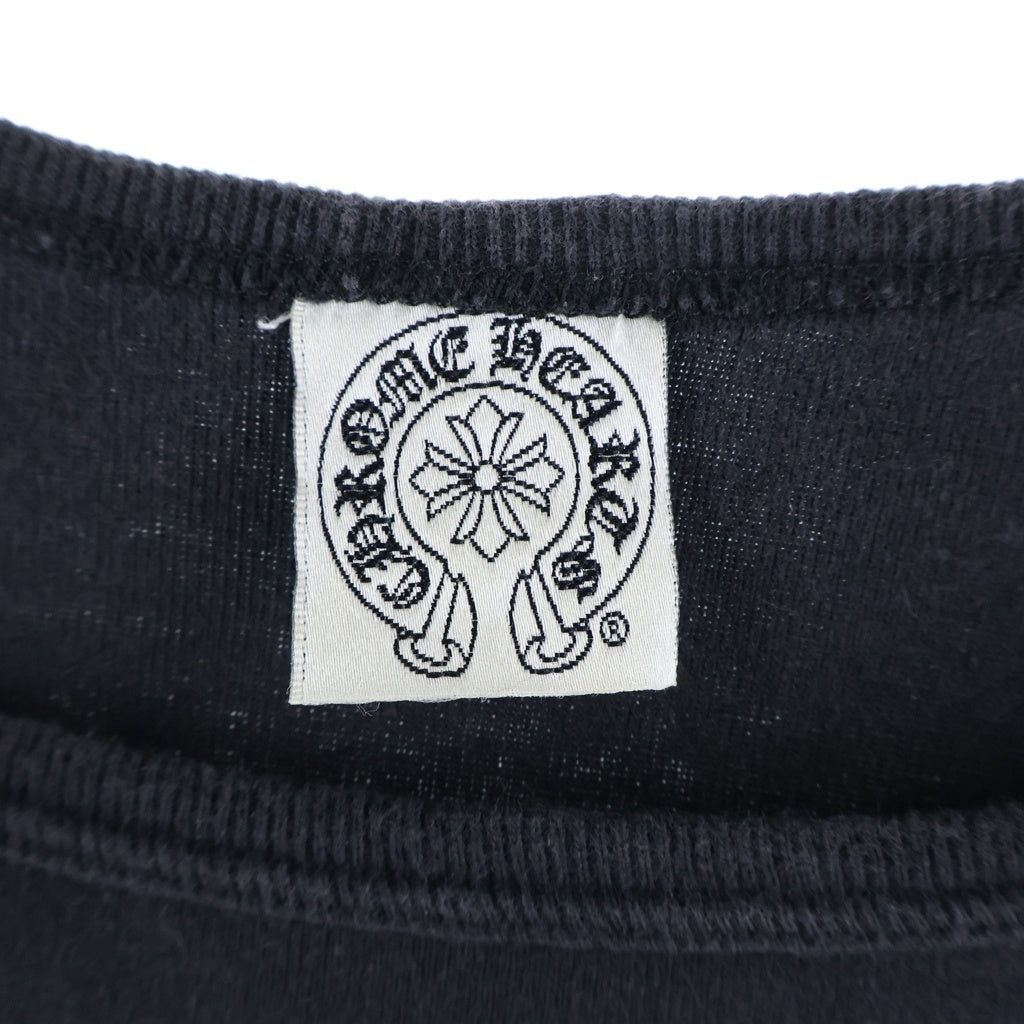 CHROME HEARTS(クロムハーツ) 氷室京介 OLD S/S バック スクロールラベル プリント 半袖Tシャツ カットソー ブラック レディース