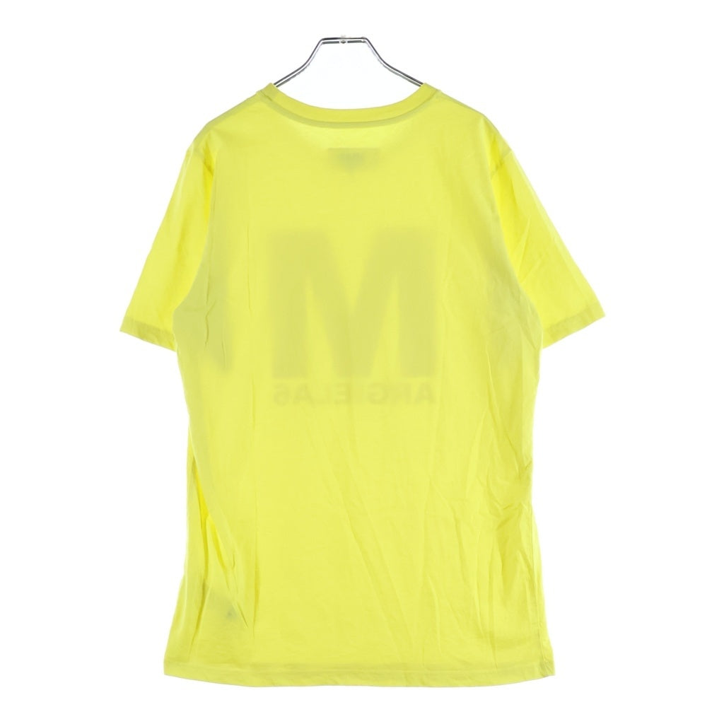 MM6 Maison Margiela(エムエムシックスメゾンマルジェラ) フロントロゴプリント 半袖Tシャツ カットソー イエロー レディース M60339-MM010