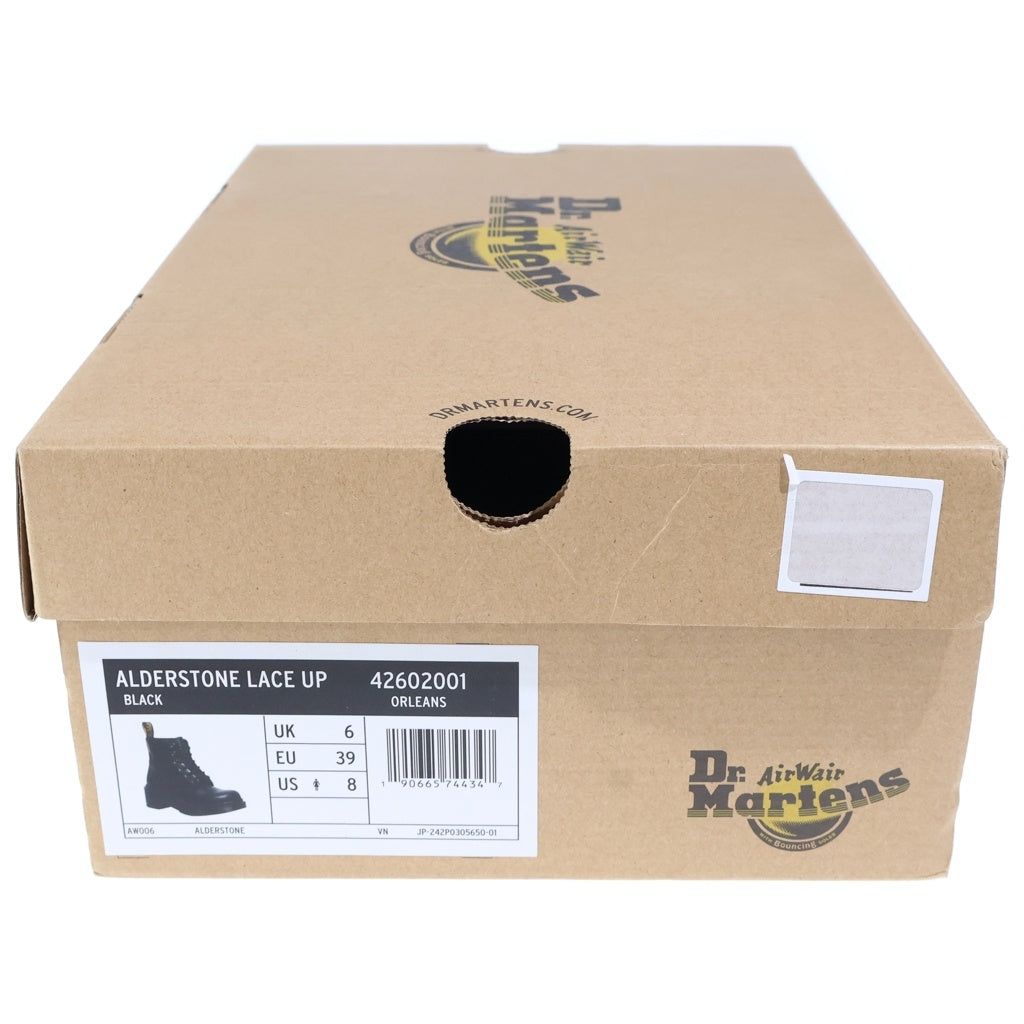 Dr.Martens(ドクターマーチン) ALDERSTONE 6ホール ロングブーツ ブラック US8/26cm