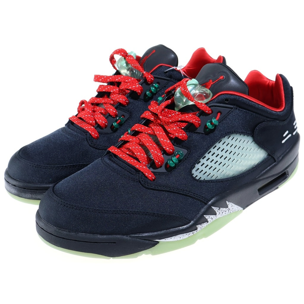 NIKE(ナイキ) ×CLOT Air Jordan 5 Low クロット エア ジョーダン5 ローカットスニーカー ブラック/レッド US12/30cm DM4640-036
