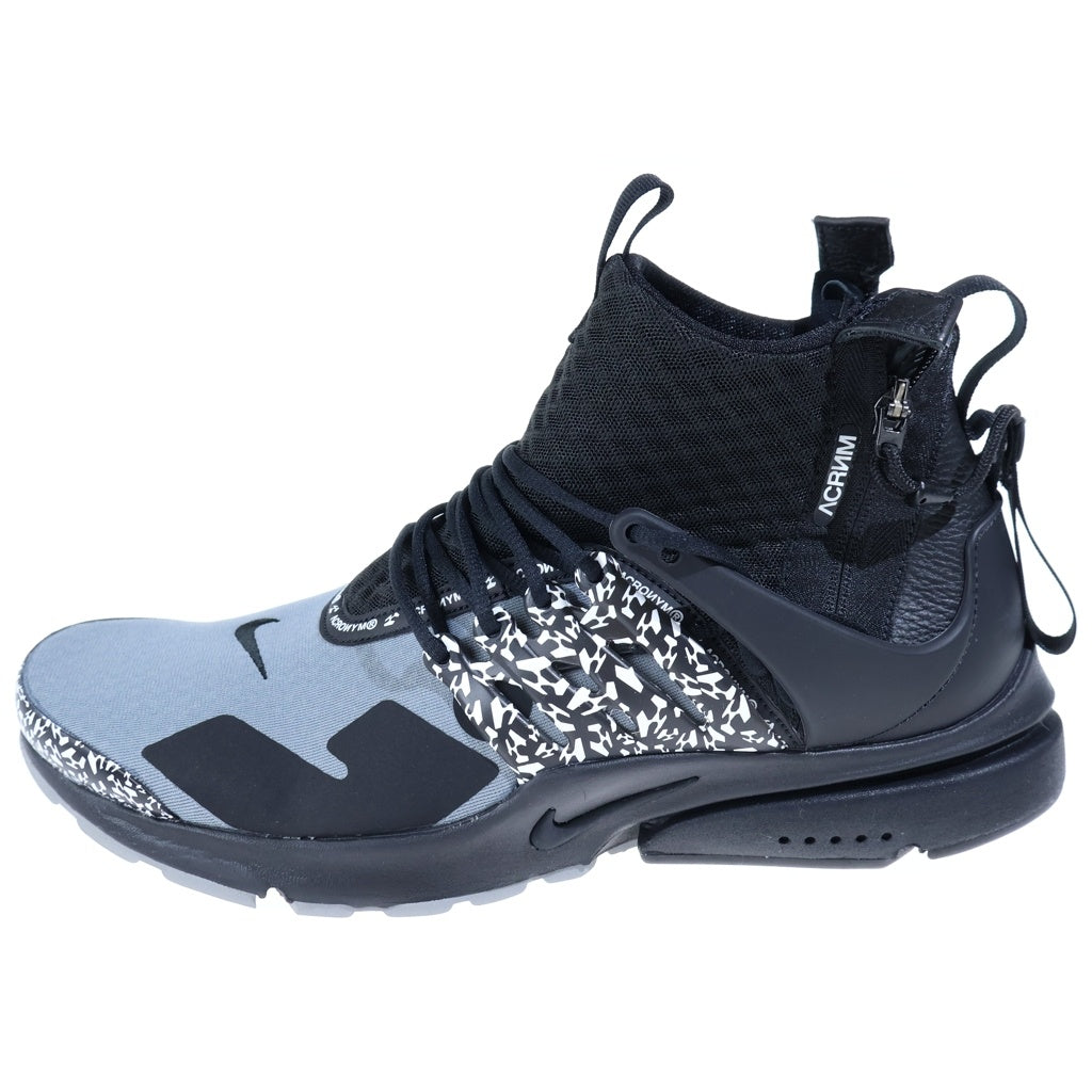 NIKE(ナイキ) ×ACRONYM Air Presto Mid アクロニウム エア プレスト ミッドカットスニーカー ブラック US12/30cm AH7832-001