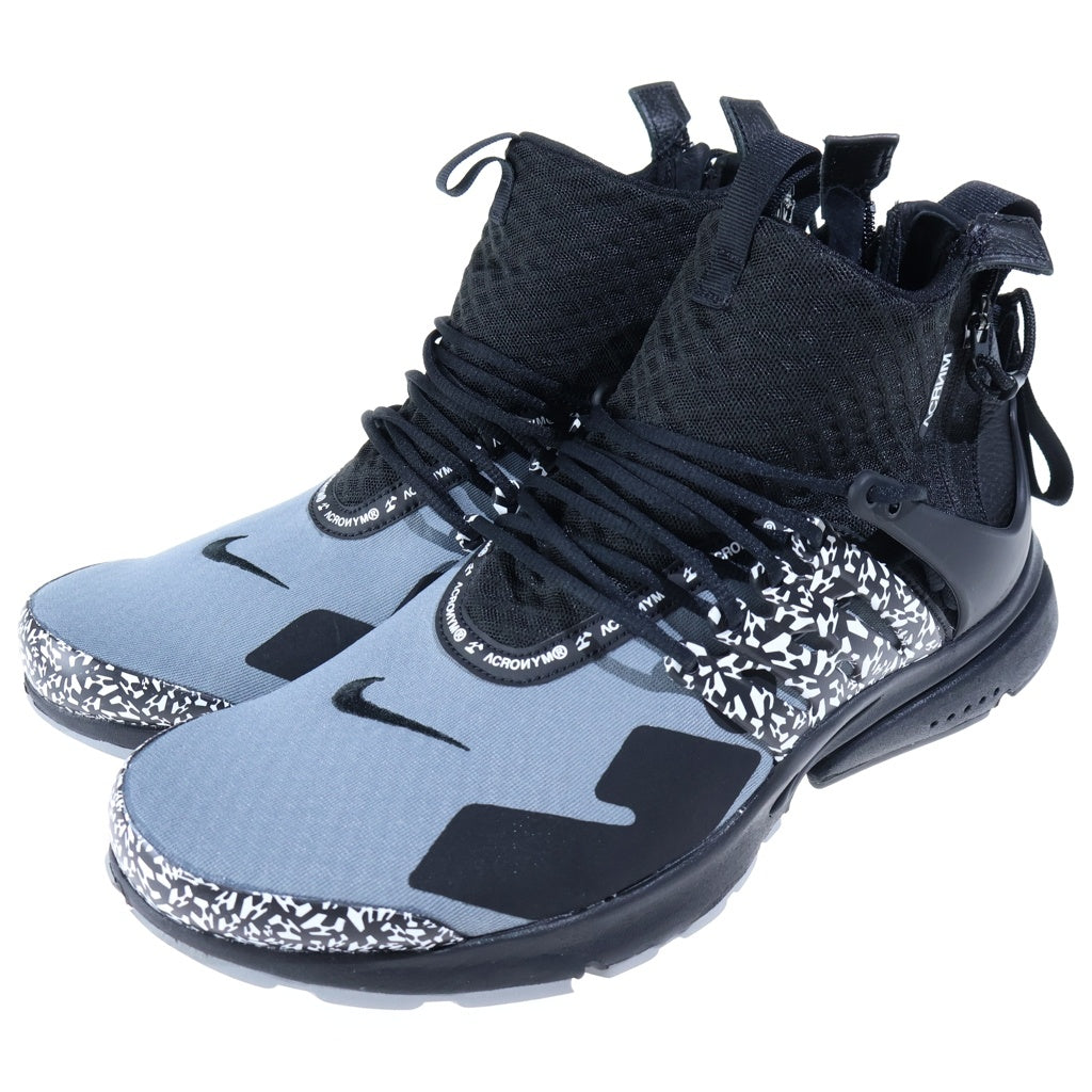 NIKE(ナイキ) ×ACRONYM Air Presto Mid アクロニウム エア プレスト ミッドカットスニーカー ブラック US12/30cm AH7832-001