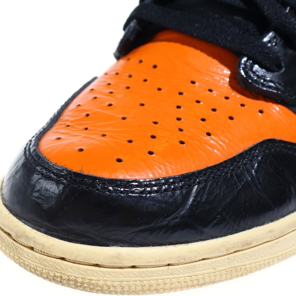 NIKE(ナイキ) AIR JORDAN 1 HIGH SHATTERED BACKBOARD 3.0 エアジョーダン1 シャッタード バックボード3.0 ハイカットスニーカー ブラック/オレンジ US11/29cm 555088-028