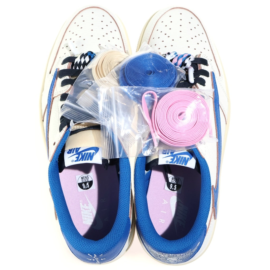 NIKE(ナイキ) ×TRAVIS SCOTT ×FRAGMENT DESIGN AIR JORDAN1 LOW OG SP トラヴィススコット フラグメントデザイン エアジョーダン1 ローカットスニーカー ホワイト US9.5/27.5cm DM7866-104