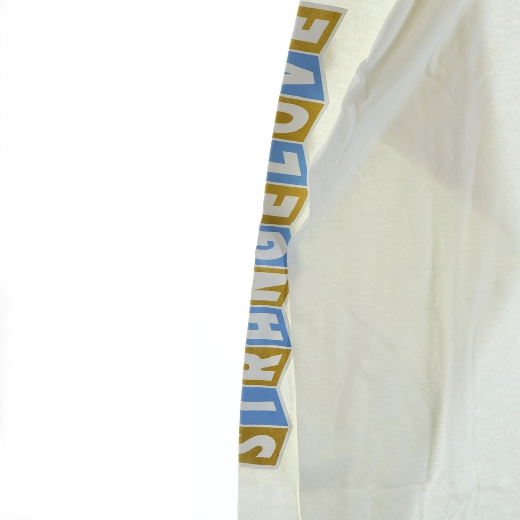 NO BRAND(ノーブランド) STRANGE LOVE(ストレンジラブ) Panda Bear L/S Tee パンダ ベアー ダンクSBデザイン ショーンクライバー アームロゴプリント 長袖 Tシャツ カットソー ホワイト