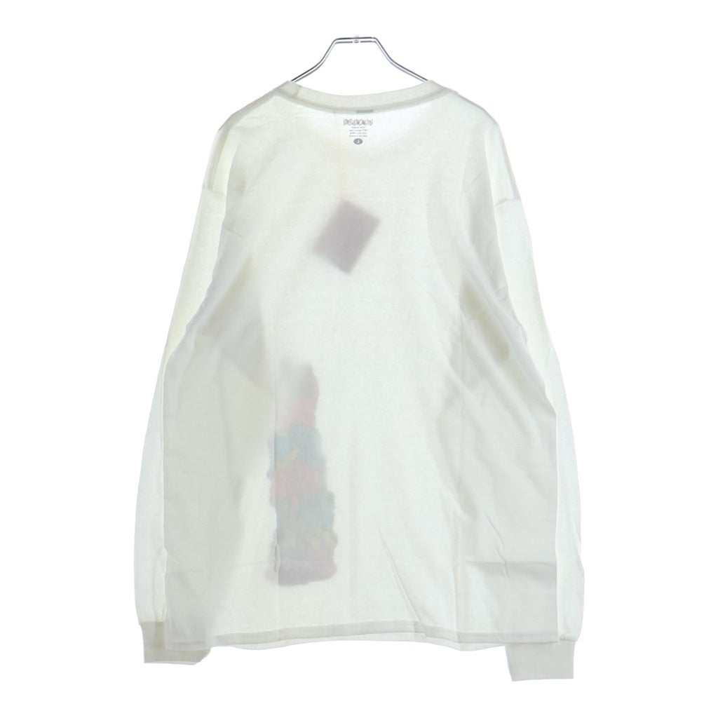 NO BRAND(ノーブランド) STRANGE LOVE(ストレンジラブ) Bears L/S Tee ベアーズ ダンクSBデザイン ショーンクライバー アームロゴプリント 長袖 Tシャツ カットソー ホワイト