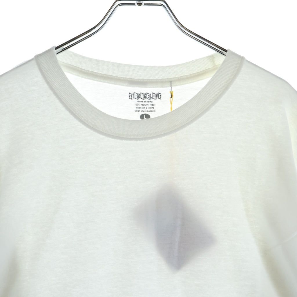 NO BRAND(ノーブランド) STRANGE LOVE(ストレンジラブ) Bears L/S Tee ベアーズ ダンクSBデザイン ショーンクライバー アームロゴプリント 長袖 Tシャツ カットソー ホワイト