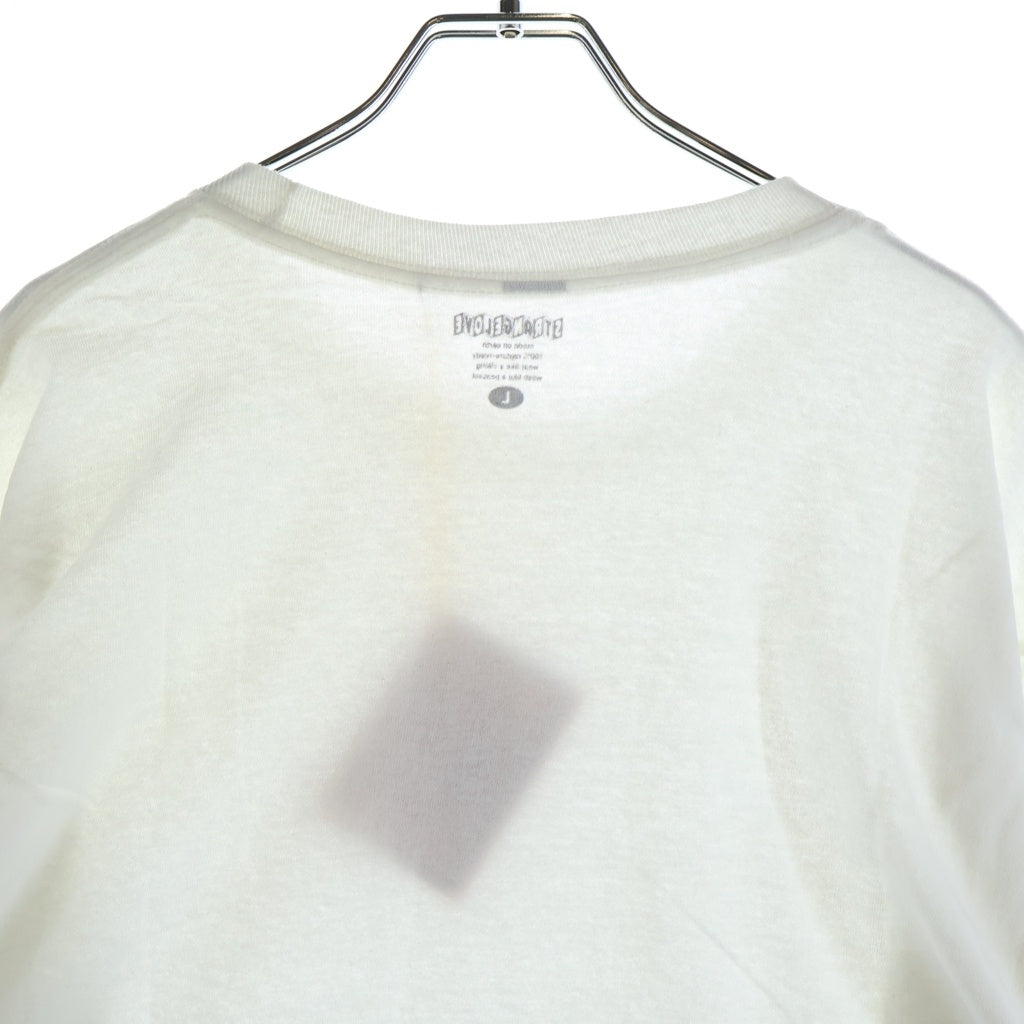 NO BRAND(ノーブランド) STRANGE LOVE(ストレンジラブ) Bears L/S Tee ベアーズ ダンクSBデザイン ショーンクライバー アームロゴプリント 長袖 Tシャツ カットソー ホワイト