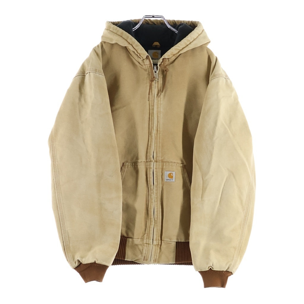 CARHARTT(カーハート) ACTIVE JACKET USA製 アクティブ 中綿 ダック ジップアップ フード ジャケット ブラウン