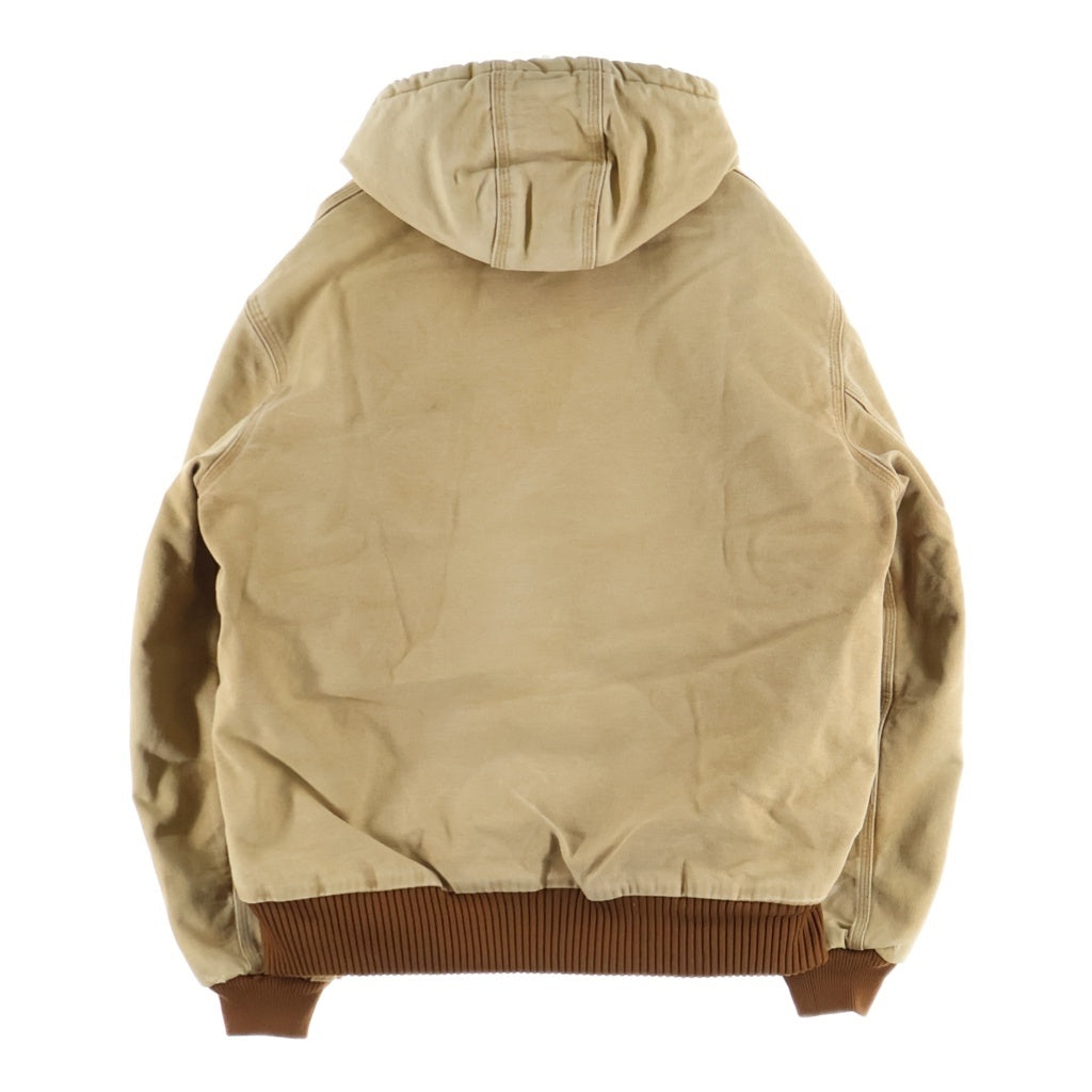 CARHARTT(カーハート) ACTIVE JACKET USA製 アクティブ 中綿 ダック ジップアップ フード ジャケット ブラウン