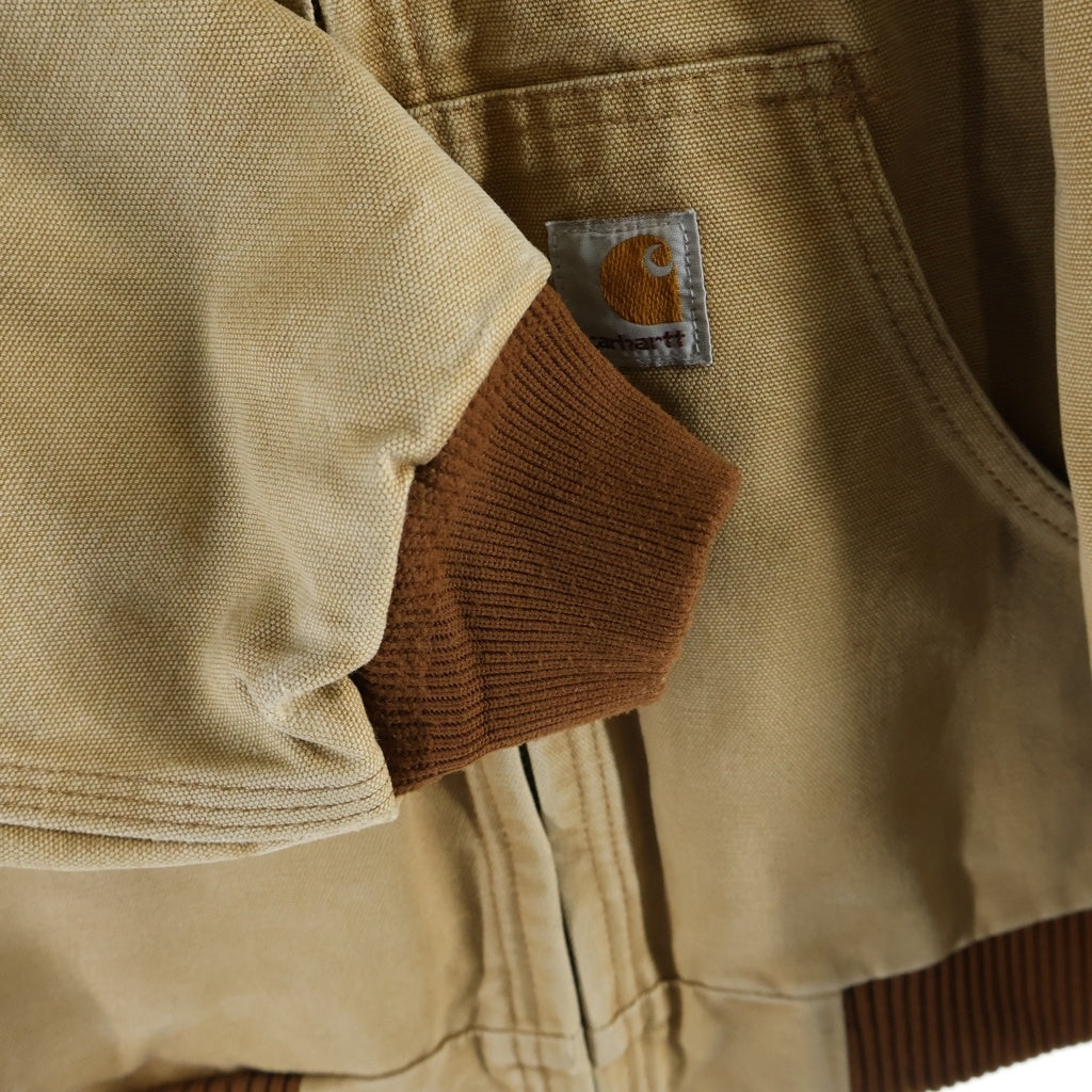 CARHARTT(カーハート) ACTIVE JACKET USA製 アクティブ 中綿 ダック ジップアップ フード ジャケット ブラウン