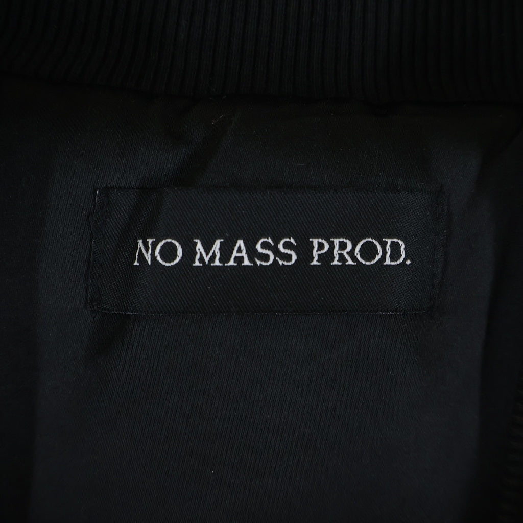 NO MASS PROD(ノーマスブロッド) Crucified Bomber Jacket クルシーファイドボンバージャケット ブラック