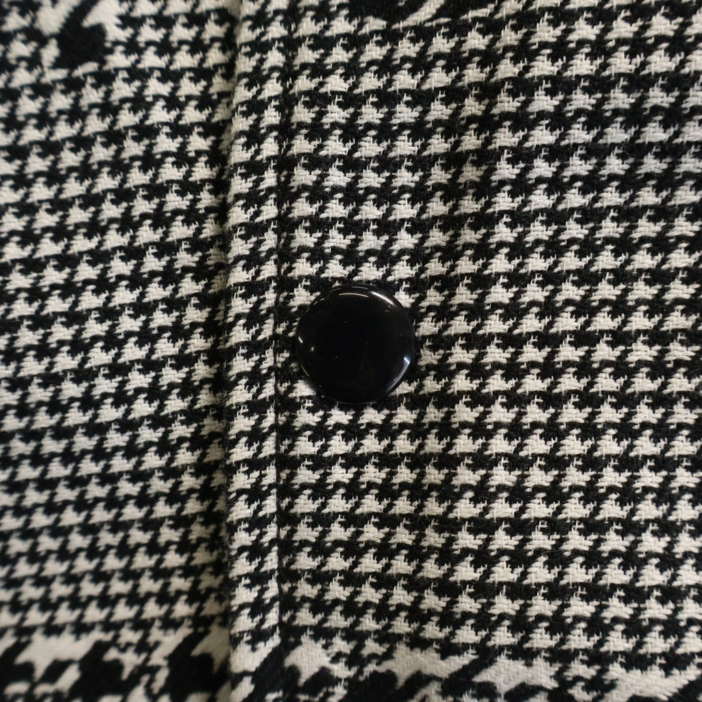 SUPREME(シュプリーム) 20AW Houndstooth Logos Snap Front Jacket ハウンドトゥースロゴスナップジャケット ホワイト/ブラック