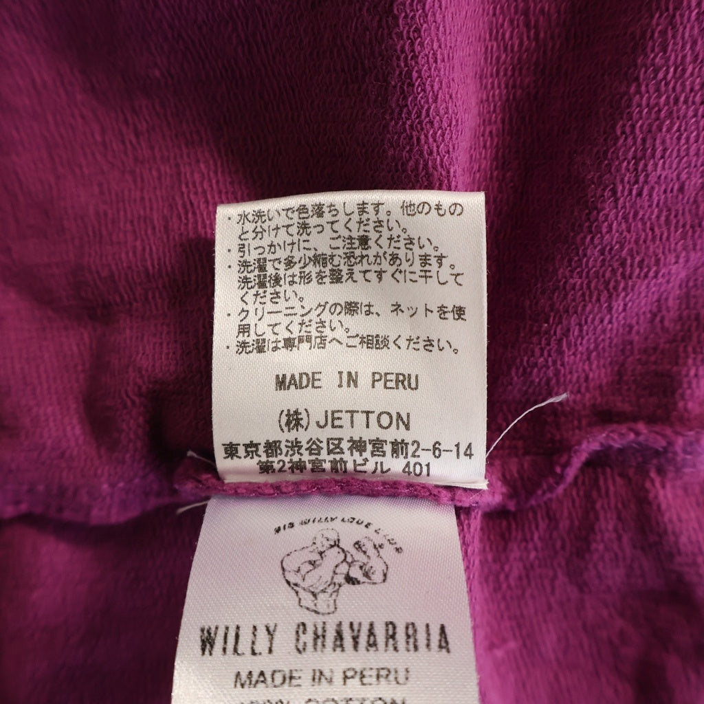 WILLY CHAVARRIA(ウィリーチャバリア) BIG WILLY PANEL MIND BLOWER T-SHIRT ビッグウィリーパネルマインドブロワー フロントプリント 半袖Tシャツ カットソー パープル