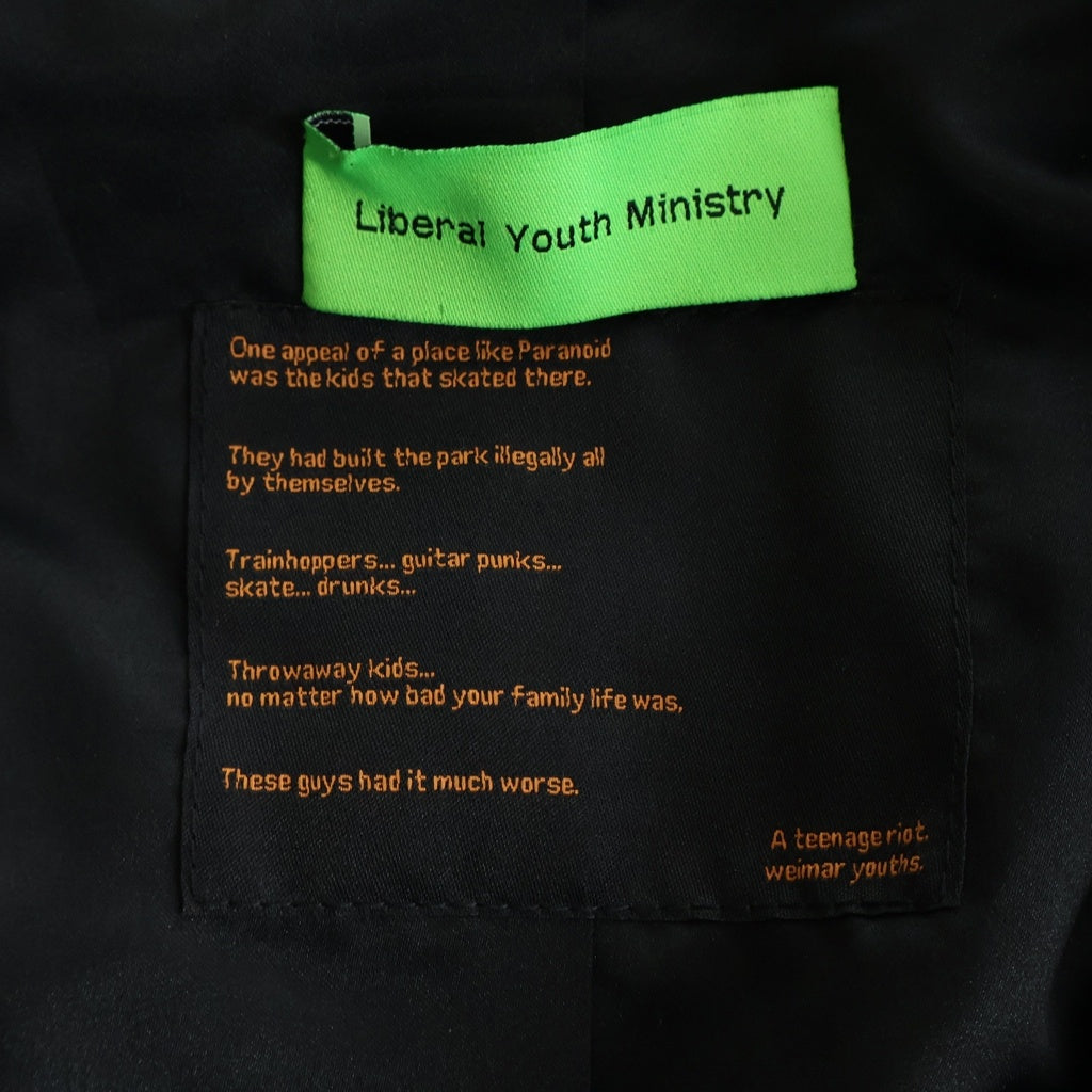 LIBERAL YOUTH MINISTRY(リベラル ユース ミニストリー) Liberal Youth Ministry(リベラルユースミニストリー) PUNK BLAZER ピンバッジ パンクブレザー テーラードジャケット ブラック 917675