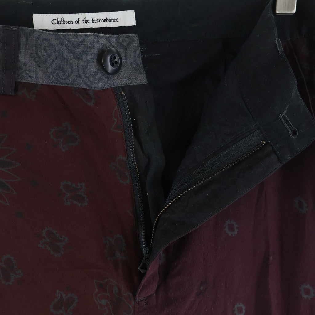 Children of the discordance(チルドレンオブザディスコーダンス) ×ROGIC VINTAGE BANDANA PANTS ヴィンテージバンダナ 総柄 カーゴパンツ マルチ COTDPT-130ROG