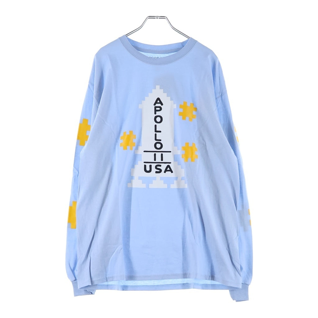 StrangeLove Skateboards(ストレンジラブ) STRANGELOVE(ストレンジラブ) Apollo フロントプリント 長袖Tシャツ カットソー ライトブルー