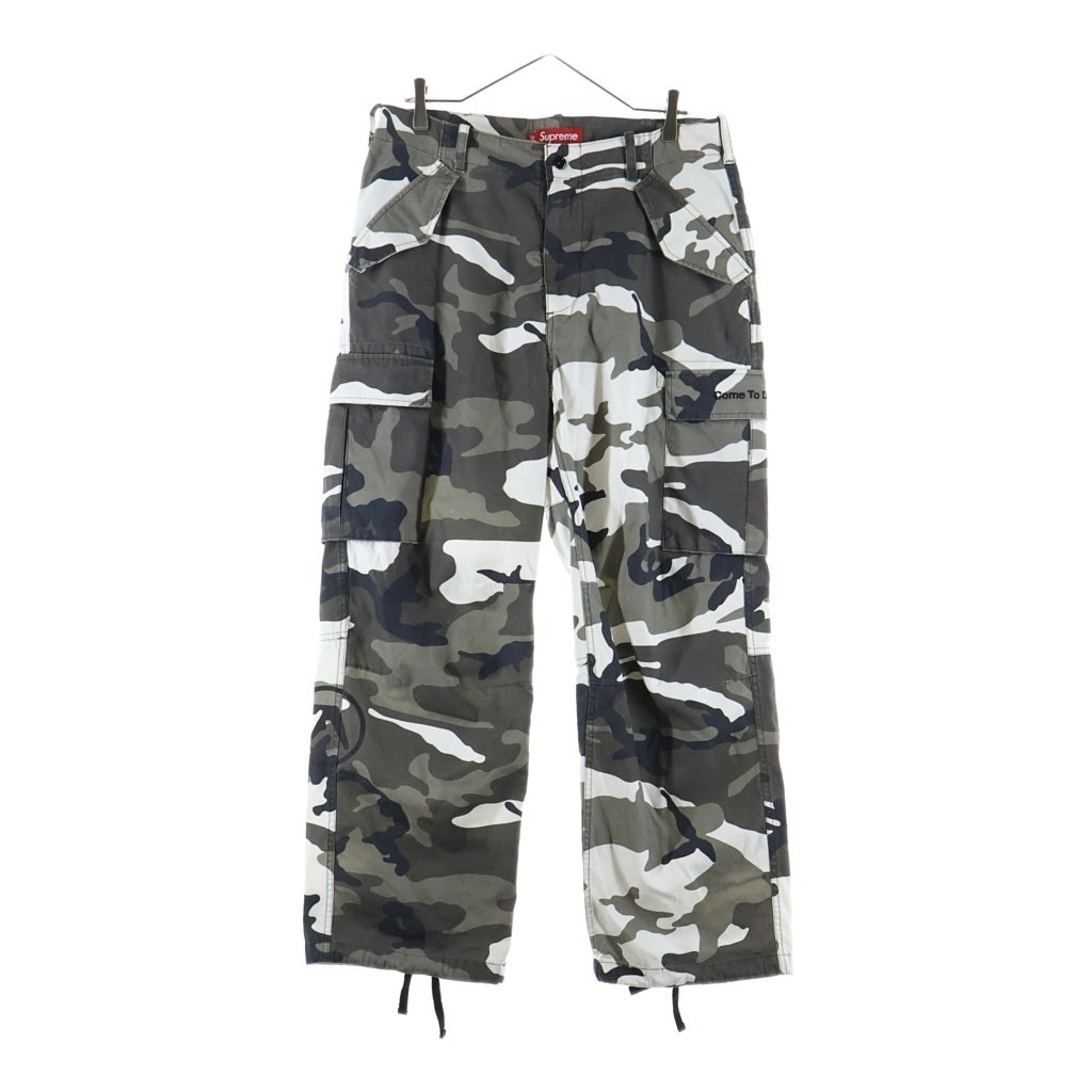 SUPREME(シュプリーム) Aphex Twin Alpha Industries Cargo Pant Snow Camo x エイフェックスツイン アルファ インダストリーズ カーゴ パンツ スノー カモ グレー