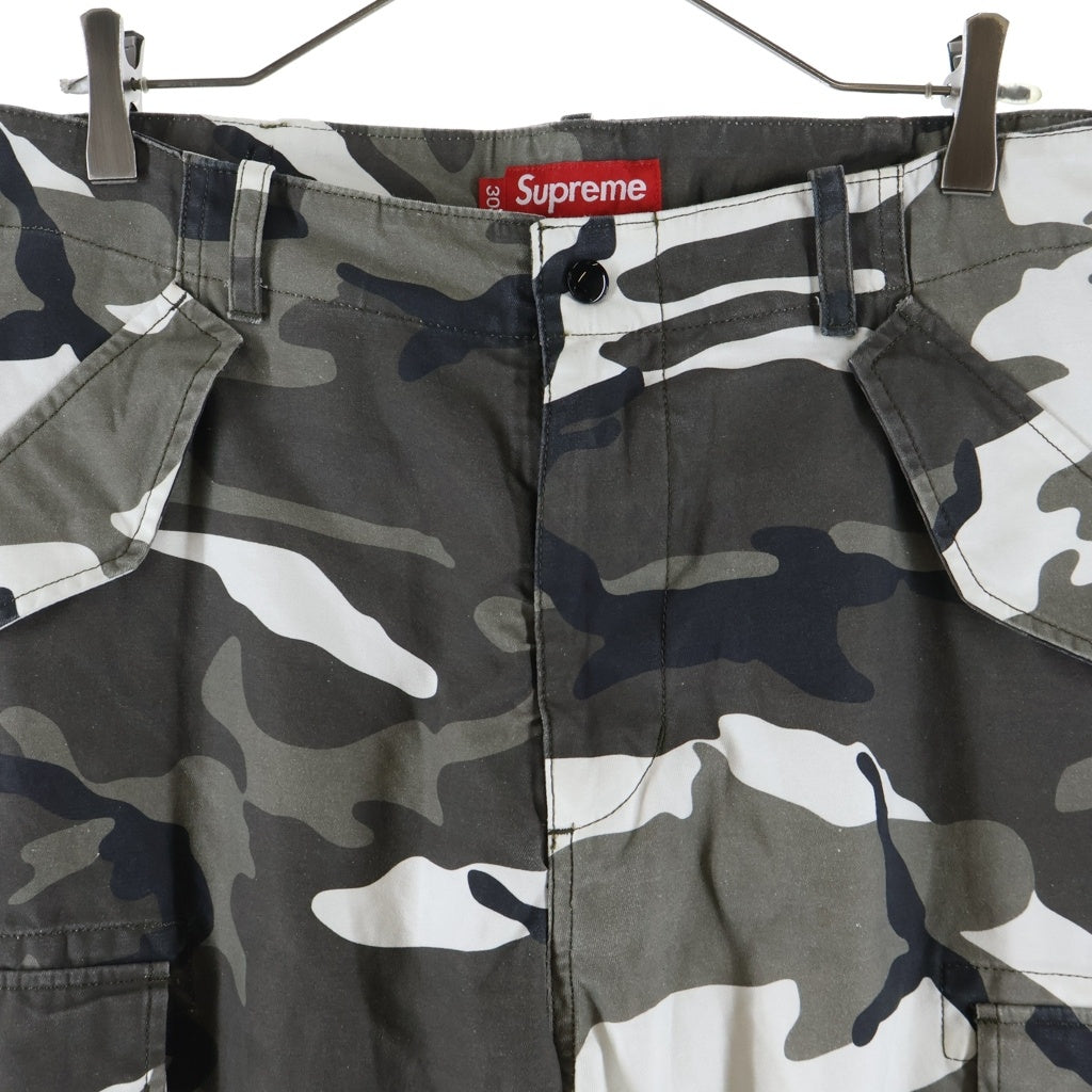 SUPREME(シュプリーム) Aphex Twin Alpha Industries Cargo Pant Snow Camo x エイフェックスツイン アルファ インダストリーズ カーゴ パンツ スノー カモ グレー