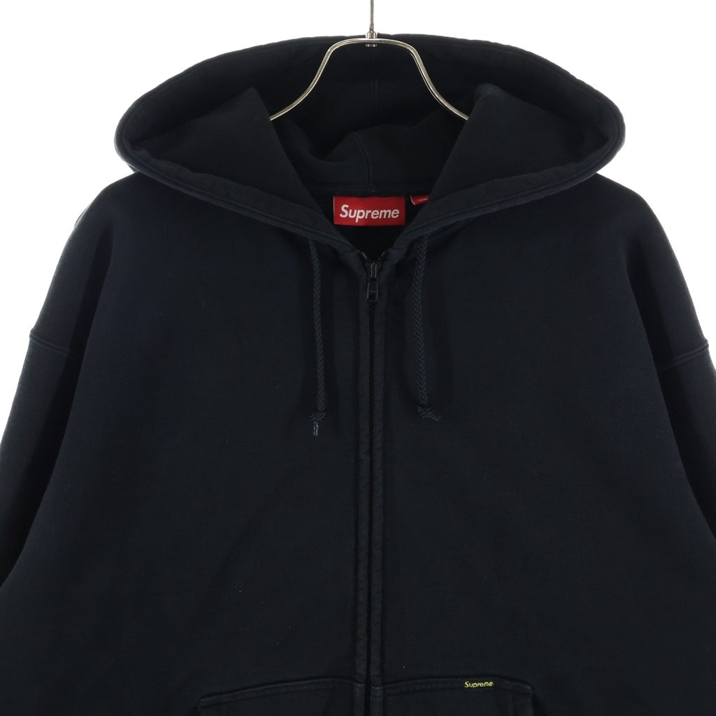 SUPREME(シュプリーム) 25SS Work Zip Up Hooded Sweatshirt ワージップアップフリースクジャケット ブラック