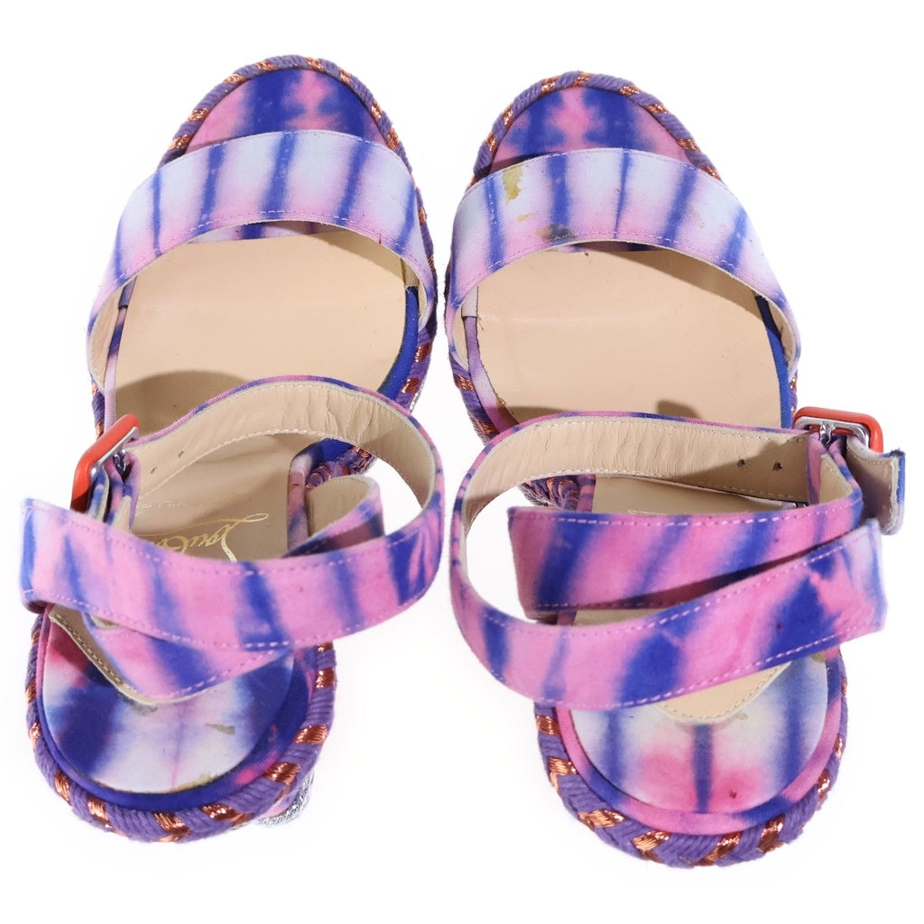 CHRISTIAN LOUBOUTIN(クリスチャンルブタン) Duplice デュプリス ウェッジソール サンダル ハイヒール マルチ レディース