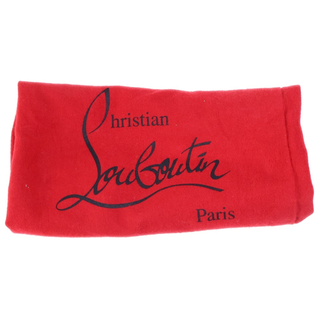 CHRISTIAN LOUBOUTIN(クリスチャンルブタン) Zipito Booty オープントゥ・ブーティ スエードレザー フロントジップアップ ハイヒール ブラック レディース