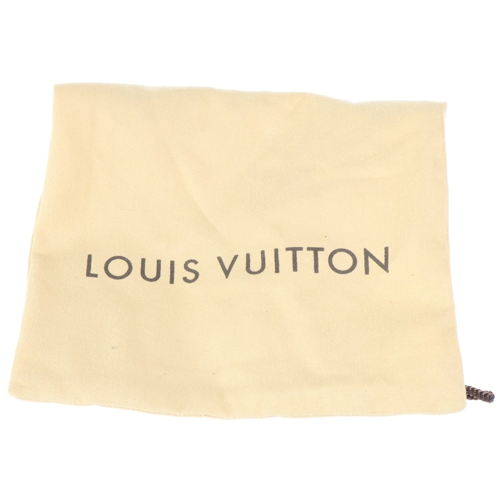 LOUIS VUITTON(ルイヴィトン) ミニキャンバス リボンロゴチャーム トングフラットサンダル ネイビー MA1120 レディース