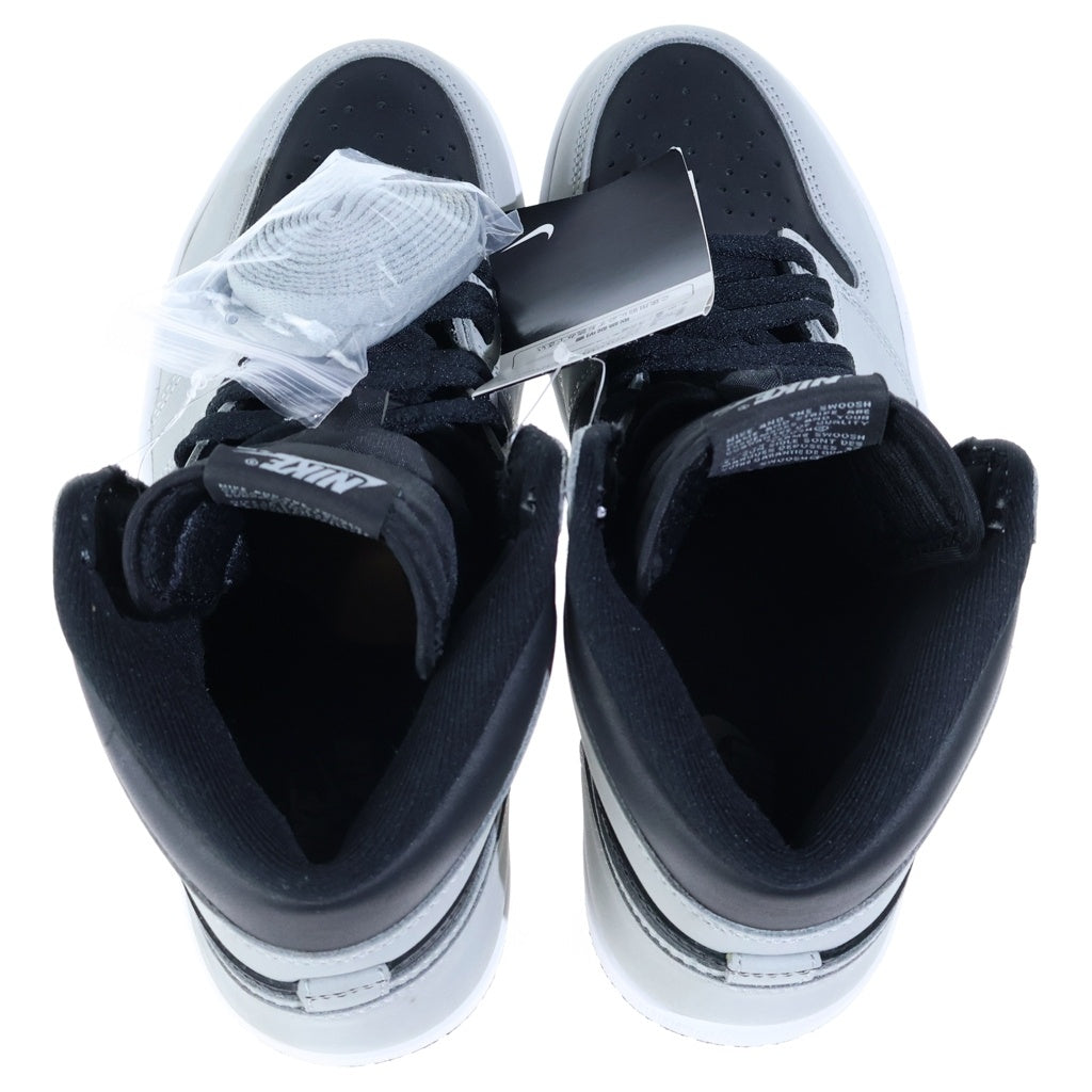 NIKE(ナイキ) AIR JORDAN 1 RETRO HIGH OG SHADOW エアジョーダン1 シャドー ハイカットスニーカー ブラック/グレー US8/26cm 555088-013