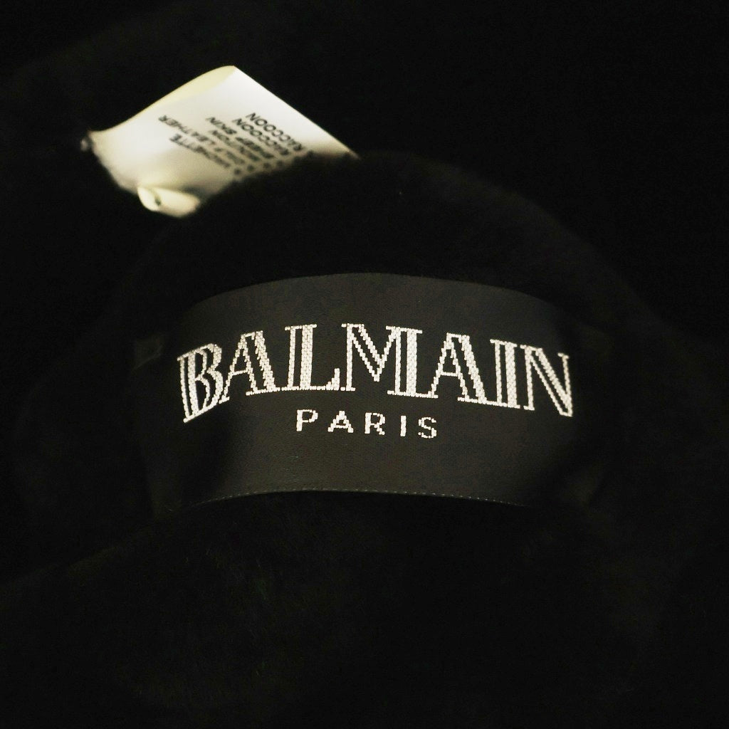 BALMAIN(バルマン) SHEEP SKIN シープスキンムートンジップアップダブルライダースジャケット ブラウン