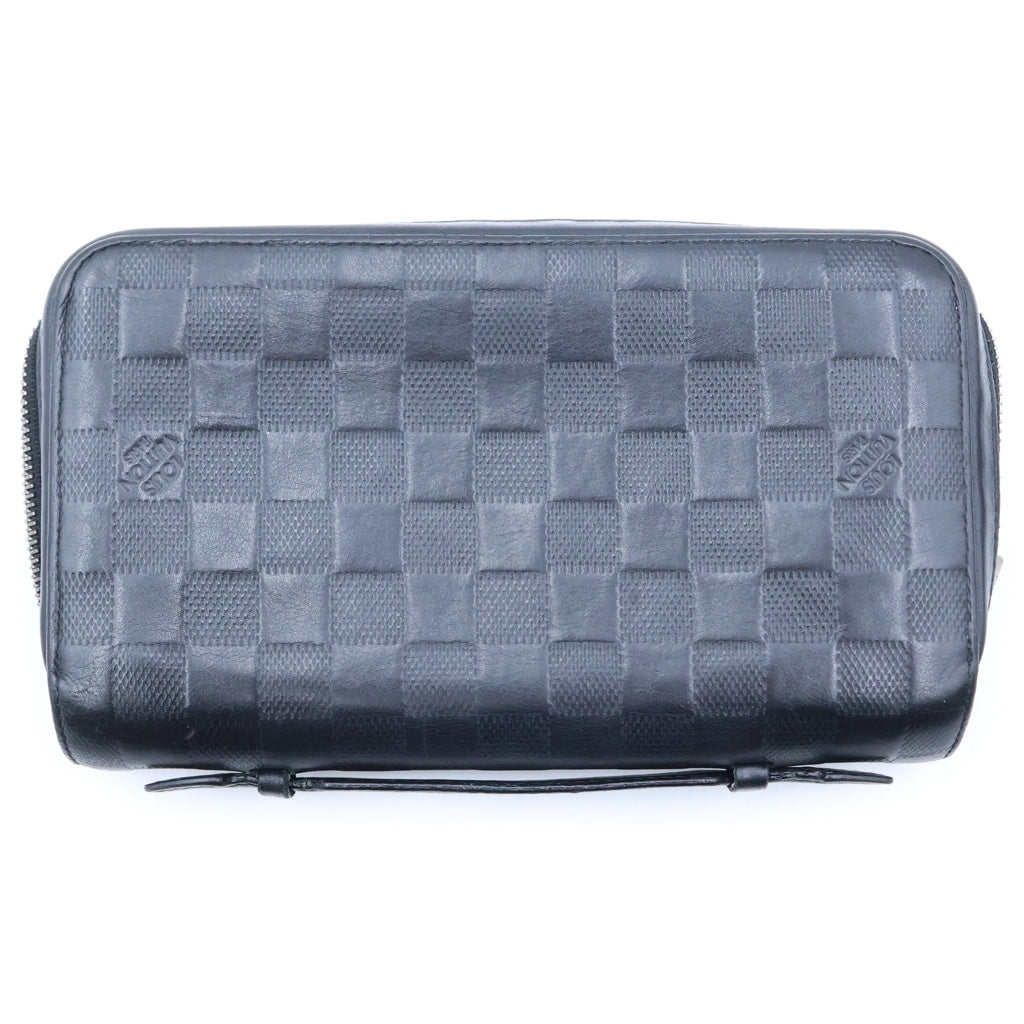 LOUIS VUITTON(ルイヴィトン) ダミエアンフィニ ジッピーXL レザー長財布 ブラック N61254