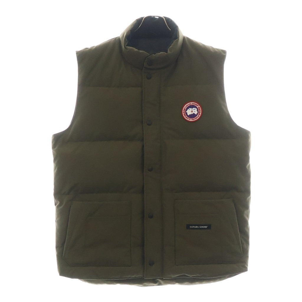 CANADA GOOSE(カナダグース) ダウンベスト ロゴパッチ ポリエステル ジャケット 4154M カーキ
