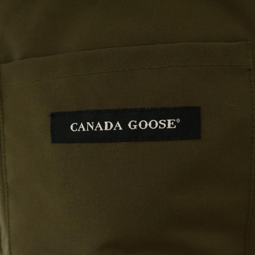 CANADA GOOSE(カナダグース) ダウンベスト ロゴパッチ ポリエステル ジャケット 4154M カーキ