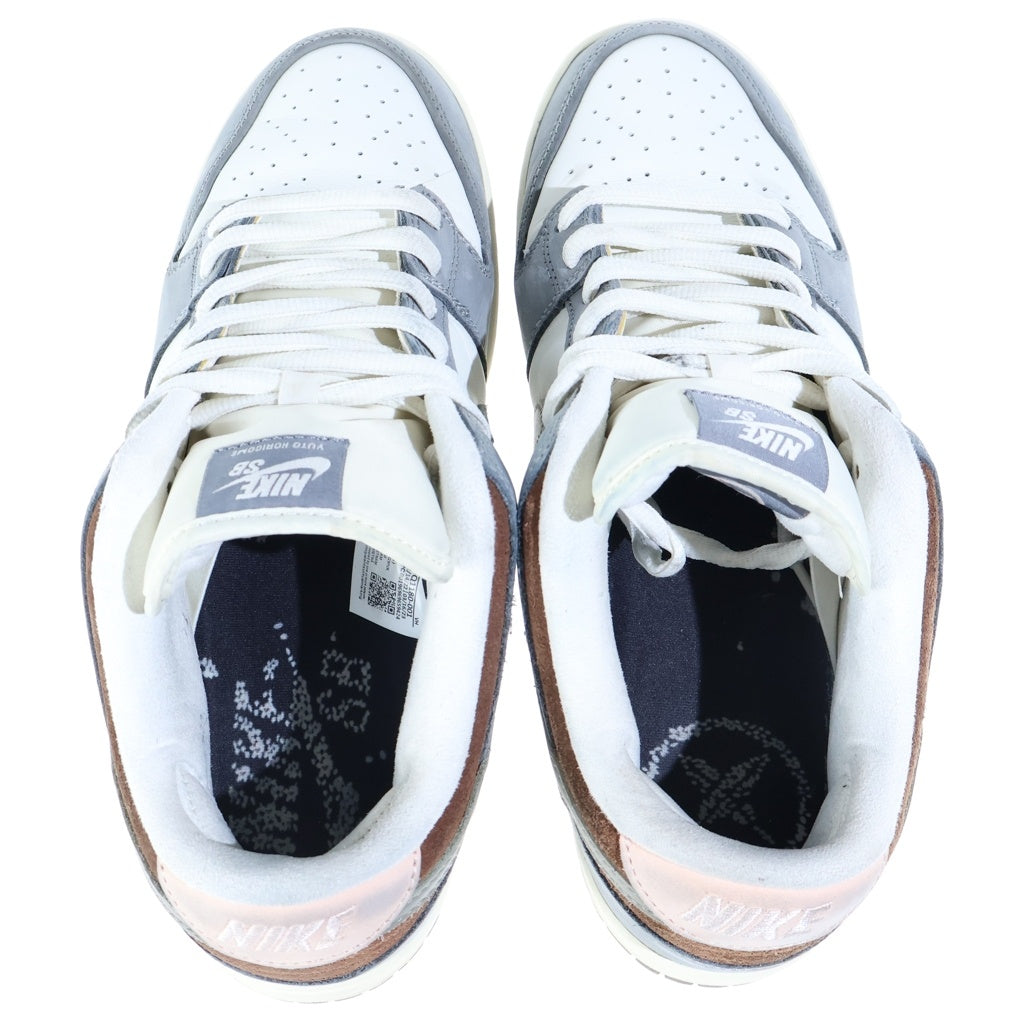 NIKE SB(ナイキエスビー) ×YUTO HORIGOME DUNK LOW PRO QS 堀米雄斗 ダンク プロ クイックストライク ローカットスニーカー ホワイト/グレー US10.5/28.5cm FQ1180-001