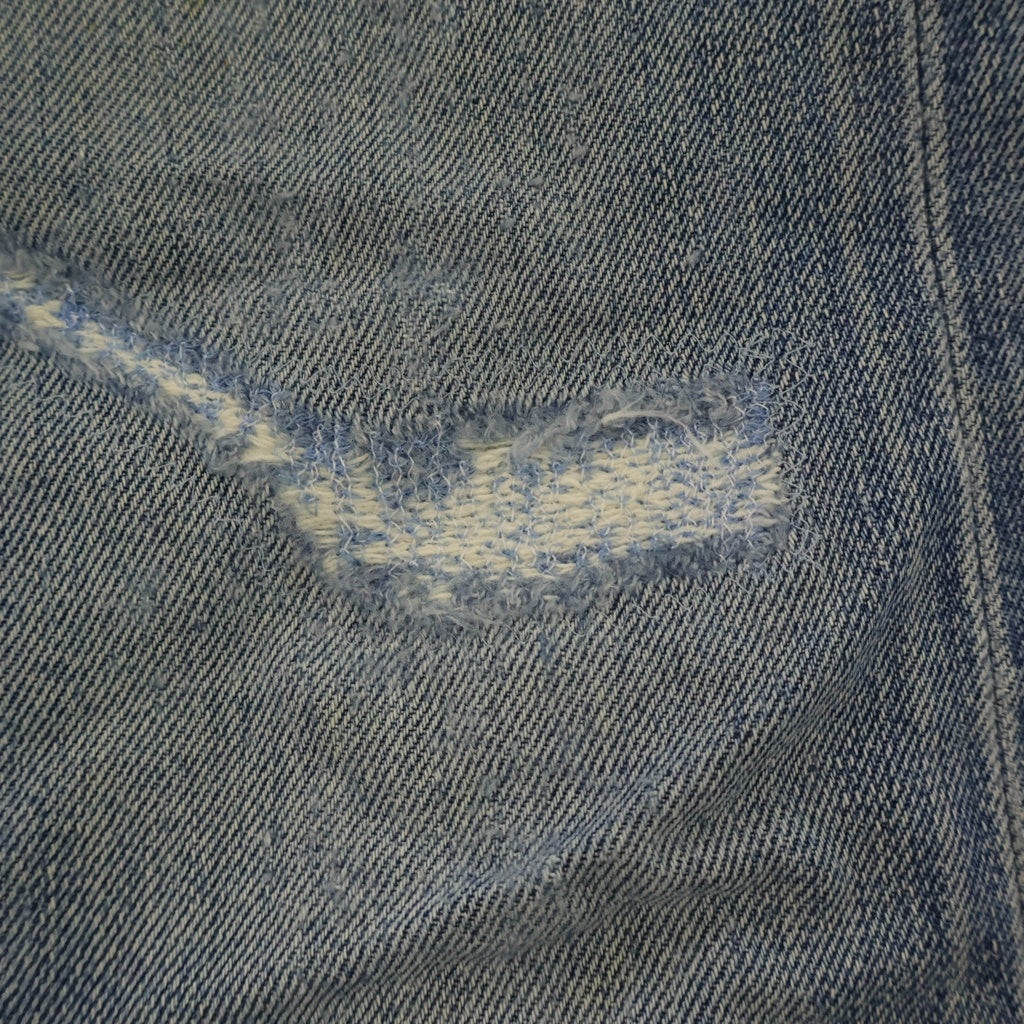 Levi's(リーバイス) 90s VINTAGE 501 ボタン裏555 BIGE アメリカ製 ボタンフライ レギュラーストレートデニムパンツ ジーンズ インディゴ 4022CS15